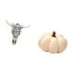 thumbnail image 5 of Escultura decorativa de cabeza de toro tribal para colgar en la pared y almohada de calabaza de Halloween para decoración de dormitorio, oficina y sof, 5 of 8