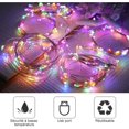 thumbnail image 4 of Cortina de luces de 7 colores para ventana, 3 x 2,8 m, 280 LED de colores brillantes, 8 modos de iluminación, control remoto USB de 5 V CC, decoración interior para Navidad, bodas, hogar y patio., 4 of 5