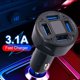 thumbnail image 4 of Cargador rápido para coche con 4 puertos USB y adaptador universal para iPhone (nuevo Y7): i S3S1, 4 of 7