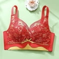 thumbnail image 4 of Busydd Bras for Women Older Full Coverage Wireless Bras for Women Comfort Supportive Front Closure Bras Fashion Floral Seamless Everyday Bra No Underwire, 4 of 5