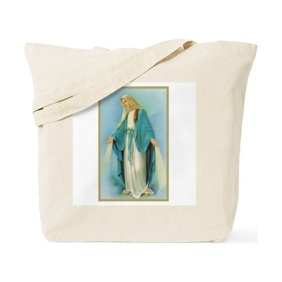 CafePress - Virgin Mary Tote Bag - Unisex Canvas Tote Bag, Beige, 1-Piece