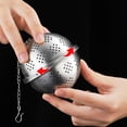 thumbnail image 4 of Tea Strainer Mesh Tea Filter Spice Ball with Chain 304 Stainless Steel Infuser S, 4 of 9