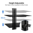 thumbnail image 4 of Soporte de pared para TV con estantes flotantes Suptek con 2 estantes, color negro, 4 of 9