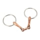 thumbnail image 4 of 135 mm Boca de caballo Boca de acero inoxidable Enlace de cobre Boca de anilla suelta articulada, 4 of 10