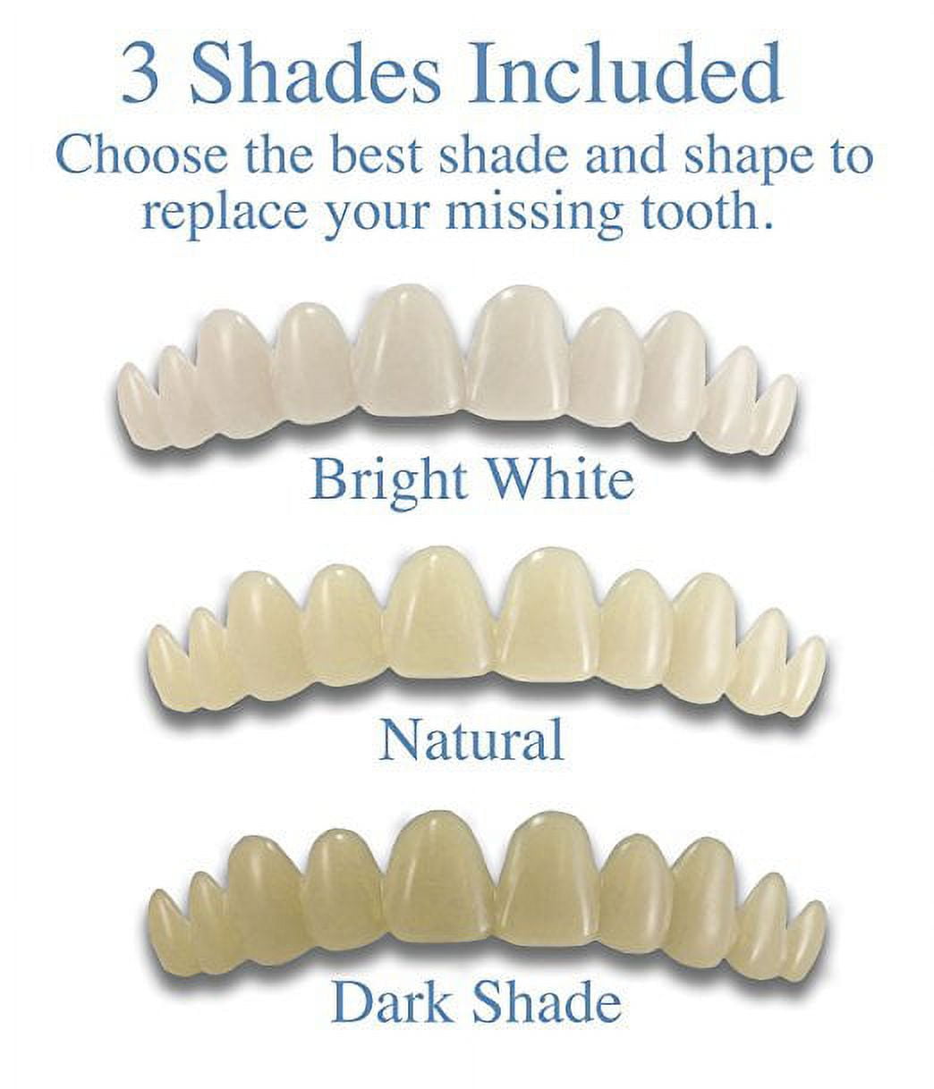 Instant Smile Temporary Tooth DELUXE 3 SHADES of Temporary Teeth Included