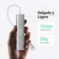 thumbnail image 3 of HUB USB-C (Docking Revodok) 5 en 1 | HDMI 2.0 4K@30Hz | 3 USB-A 3.0 (5Gbps) | USB-C PD Carga 100W, 3 of 7