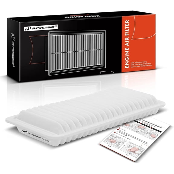 A-Premium Engine Air Filter Compatible with Lexus RX400h 2006-2008 & Toyota Highlander 2006-2010, V6 3.3L, Rigid Panel, Replace# 17801-20050