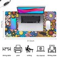 thumbnail image 5 of Long Mouse Pads for Desk,Pioneer Flower Floral Print Pattern Desk Mats on Top Of Desks, Desk Mouse Pad Extra Large with 3mm Non-Slip Base and Stitched Edge for Gaming,Office,Work,Home 31.5"x15.7", 5 of 6