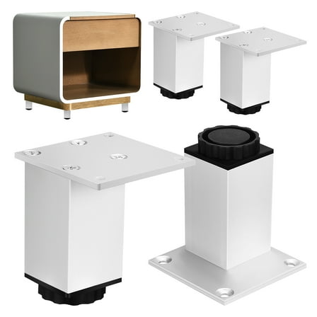 NICEXMAS Furniture Supporting Legs Assorted Color 1 Set 8In Height