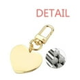 thumbnail image 2 of friends bicycles Gold Heart Keychain Metal Keyring Holder, 2 of 3