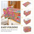 thumbnail image 2 of Yayeee Collapsible Storage Bin with Lid Fabric Closet Decorative Basket with Handles, Art City, 2 of 7