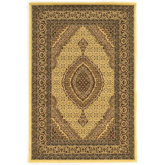 Linon McKinley Mahi Tabriz Power Loomed Polypropylene 8' X 10' Rug in Cream