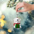 thumbnail image 6 of Loyerfyivos Beautuful Xmas Decoration 2024Happy New Year Christmas Ornament DIY Xmas Gift Snowman Christmas Tree Animal Pendant Doll Hanging Decoration I, 6 of 7