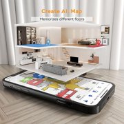 Geek Smart L8 Robot Vacuum Cleaner and Mop, LDS Navigation,Selective Room Cleaning,MAX 2700 PA Suction, Wi-Fi Connected APP
