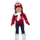 thumbnail image 5 of KAKOWELY 1 juego de ropa navideña para muñeca, adorable suéter navideño, bufanda y gorro, ropa de vestir para muñeca., 5 of 5
