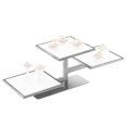 thumbnail image 1 of Cal Mil 1140-74 One By One Silver 3-Tier Riser Frame - 32.25 x 13 x 10.5 in., 1 of 1