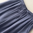 thumbnail image 5 of Capri Pants for Women 2025 Solid Color Elastic High Waist Wide Leg Casual Capris with Pockets Womens Cropped Pants, 5 of 7