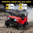 thumbnail image 3 of 12V Kids Ride on Toys Cars with Parents Control, Toddler Electric Ride on Truck Car with Early Education Function, Riding Toy with 4 Wheel Suspension, MP3, USB, Electric Vehicle for Aged 3+, Red, 3 of 8