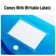 thumbnail image 3 of MesaSe Lightweight Plastic Envelopes  Clear Document Folders US Letter A4 Size File Envelopes with Label Pocket & Snap Button for Home Work Office Organization, 3 of 10