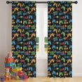 thumbnail image 5 of Blackout Kids Curtains,Colorful Controllers Games Words Black Pattern Childrens Insulated Curtains Set Of 2,Bedroom Essentials,Toddler Room Decor 42"x84", 5 of 5