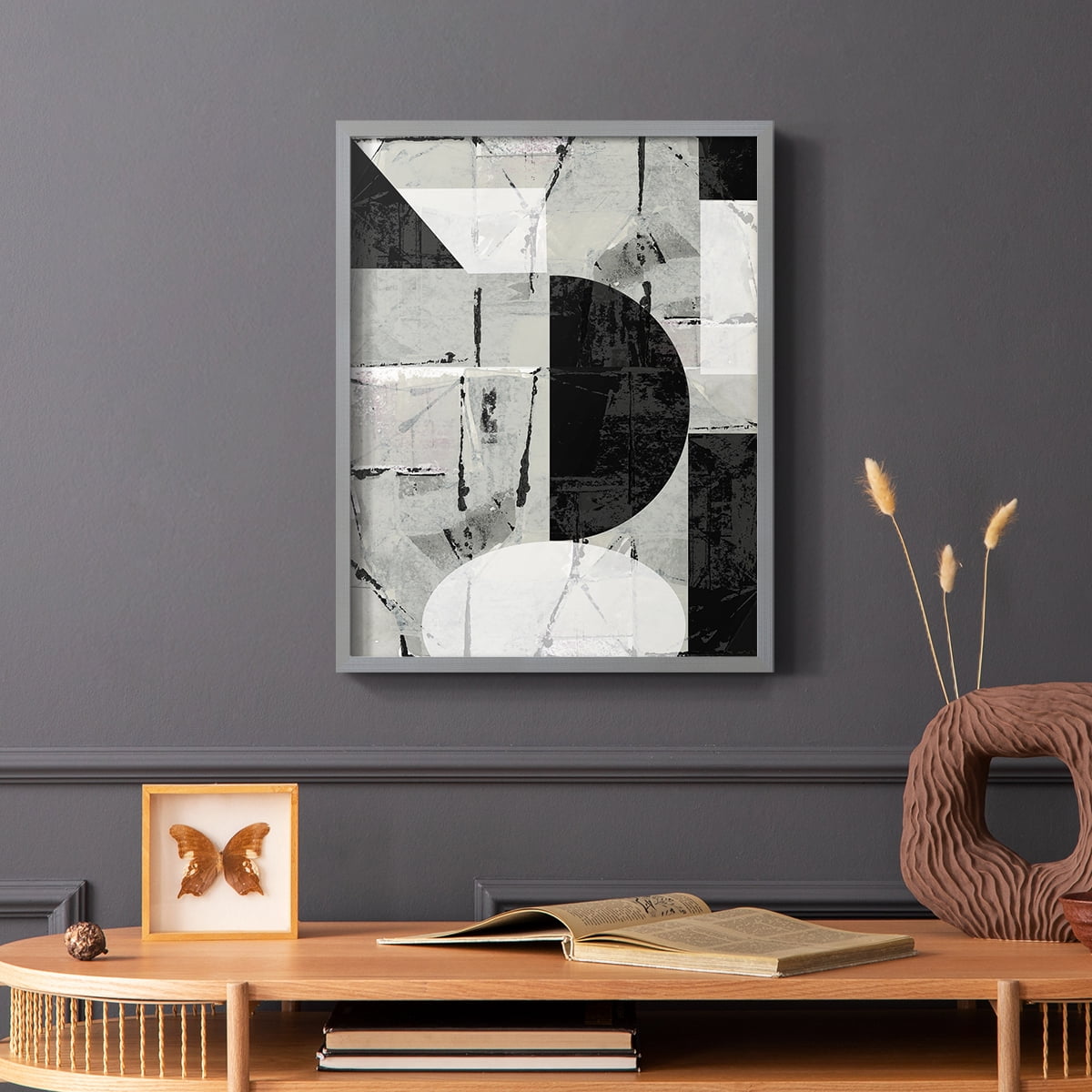 Abstract Neutrality I in Paper Solid Wood 11 x 14 Framed Print