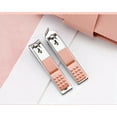 thumbnail image 4 of Knubmt Pack of 18 Manicure Pedicure Set Nail Clippers Stainless Steel Nail Care Tools Kit for Women Men, Rose Gold, 4 of 6