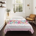 thumbnail image 4 of Summer Starfish Pink Tapestry for Bedroom Wall Hanging Tapestry, Beach Coral Conch Coastal Ceiling Backdrop Tapestries Poster Blanket Wall Decor for Teens Room Living Room Dorm 39" x 59", 4 of 8