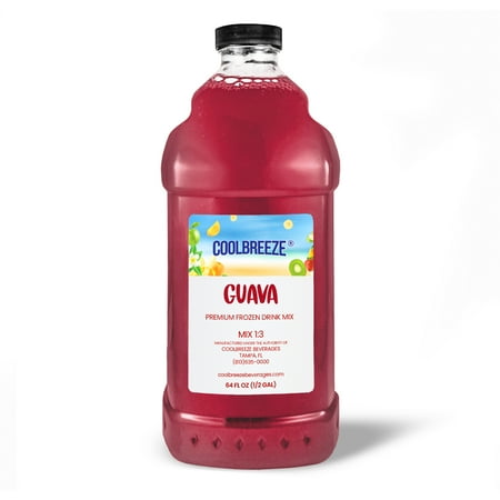 Cool Breeze Beverages Shelf Stable All Natural Fruit Drink Mix – 1/2 Gal (64fl oz) Bottle – Guava Pink 4 Pack Cool Breeze Beverages Shelf Stable All Natural Fruit Drink Mix – 1/2 Gal (64fl oz) Bottle – Guava Pink 4 Pack
