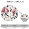 thumbnail image 6 of Pioneer Flower Floral Print Pattern Round Fitted Tablecloth with Elastic Edge,Dining Table Cover Waterproof,Outdoor Round Tablecloth for Camping,Dining,Indoor and Outdoor, 6 of 7