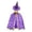 Purple, variant on NordicNest Cloak For Kids Party Witch Cape Elegant Style Cape With Embossed Gold Design Ski Jackets Girls