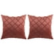 thumbnail image 1 of Funda de almohada decorativa de terciopelo de 18x18 ", 1 Juego de 2 sofás, juego de fundas de almohada, juego de rayas tapizadas cuadradas para sala de estar, 1 of 5