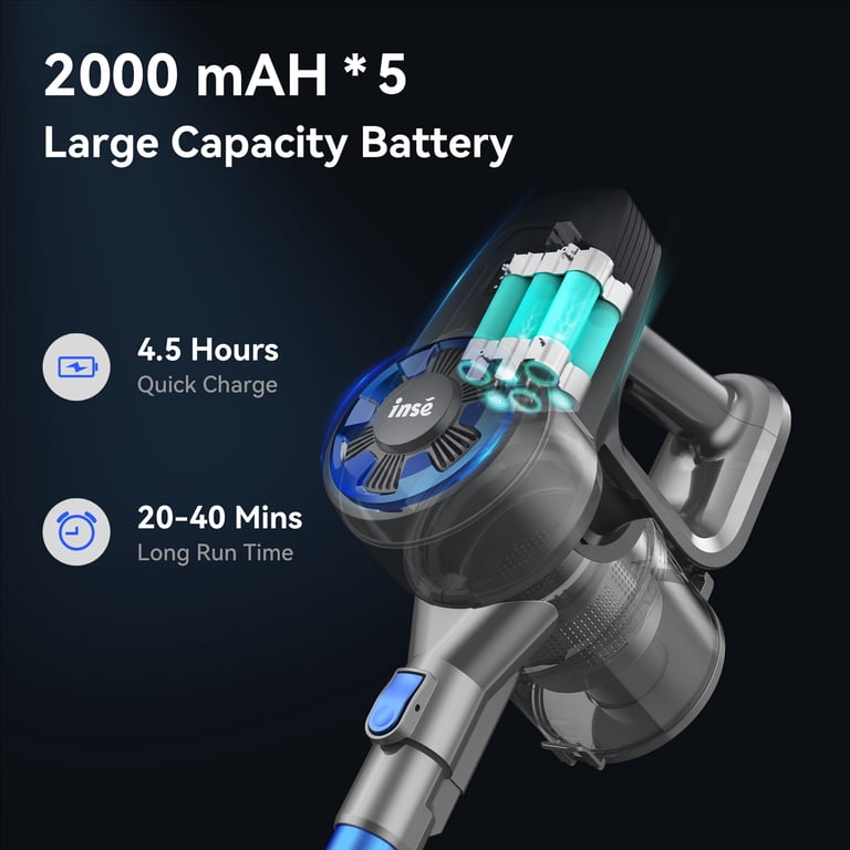 コードレス掃除機　２０KPa Inse INSE N600 Wireless Vacuum Cleaner, 6 in 1 Stick Vacuum with 20kPa