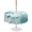 Teal, Mint, White, variant on Outdoor Tablecloth with Umbrella Hole for Patio/Picnic/Party/Camping, Navy Blue Butterfly Waterproof Table Cloth Square Cover Washable, Aesthetics Contemporary Luxury (60"x 60")