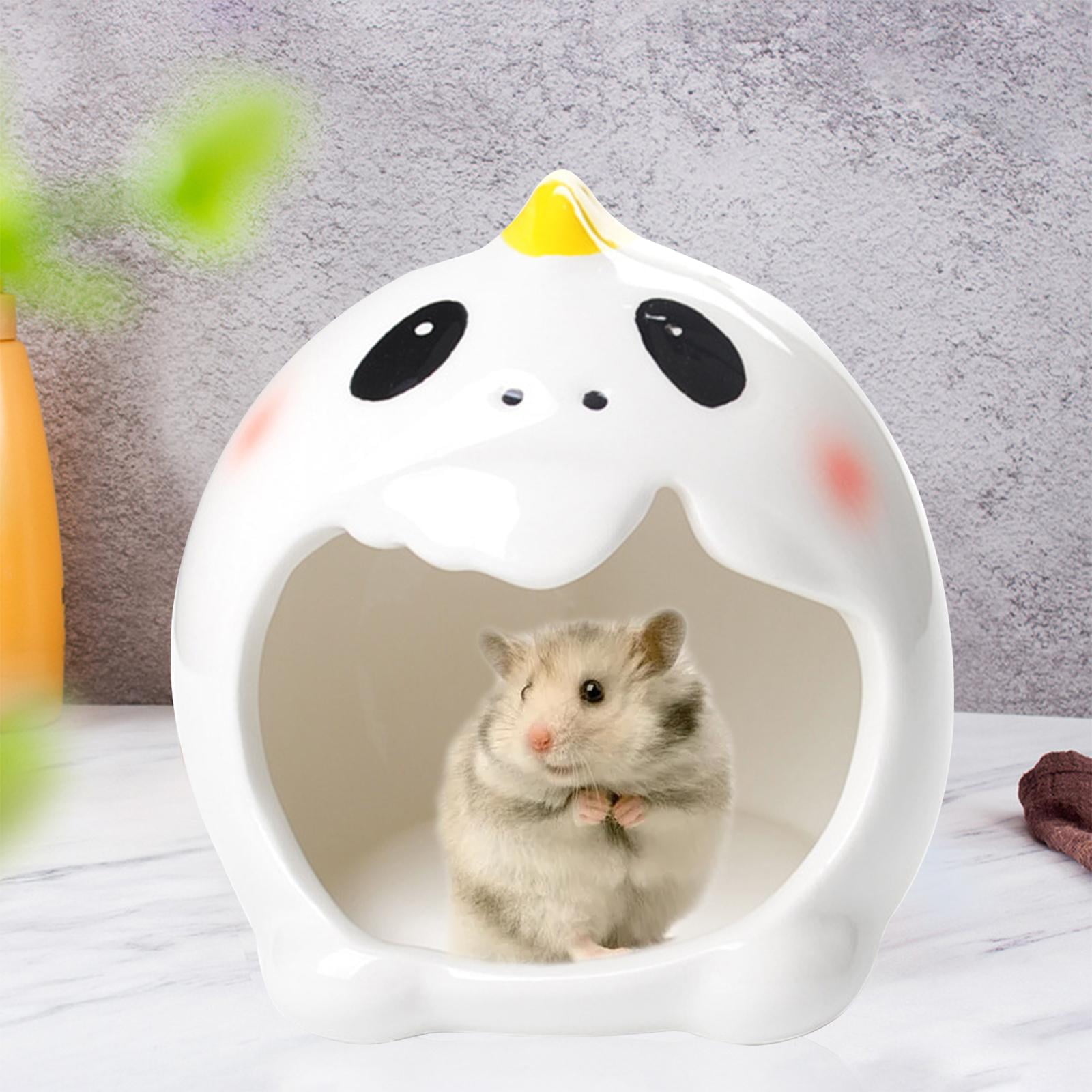 Adorable Ceramic Hamster Nest Small Animal House Summer Cooling Hideout White Walmart