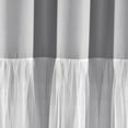 thumbnail image 4 of Lush Decor Tulle Skirt Color block Tulle 84" x 40" Solid Blush 3" Rod Pocket Pair Window Panel Curtain, 4 of 8