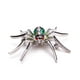 thumbnail image 3 of Broche de araña Hugo Punk Dazzling Crystal Rhinestone Viuda Animal Verde, 3 of 9