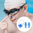 thumbnail image 2 of Tapones para los oídos de natación de silicona a prueba de agua, tapones para los oídos con Clip para la nariz, protección auditiva de Gel ergonómico Sincero  Hogar, 2 of 3