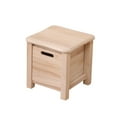 thumbnail image 3 of Reposapiés de madera con cajón de almacenamiento Reposapiés Banco pequeño Reposapiés 30cmx30cmx30cm, 3 of 9