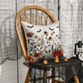 thumbnail image 3 of Sm:)e Ghost Pumpkin Flowers Halloween Pillow Covers 18x18 Inch Set of 2, Cushion Covers for Sofa Home Decor, 3 of 6