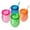 Egg-shaped,Red Green Blue and Orange, variant on Rezlli Double Wall Gel Frosty Freezer Cups Acrylic Ice Mugs Clear 16oz Set of 4 (Blue, Red, Orange and Green)