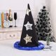 thumbnail image 5 of Delicado sombrero de Halloween con sombrero de bruja de estrella y luna, sombrero de mago para actividades al aire libre, 5 of 5
