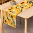 thumbnail image 2 of SUNOLIFE Sunflower Table Runner,Yellow Floral Kitchen Dining Table Decoration for Home Party 13 x 90 Inch, 2 of 4