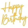 thumbnail image 1 of Espejo acrílico dorado con diseño de felicitación de cumpleaños para Cake Topper Lawinter, 1 of 3