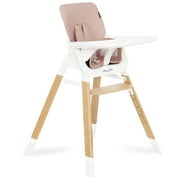 Dream on Me Nibble Wooden Highchair | Compact High Chair | Light weight | Portable |Removable Seat Cover I Adjustable Tray I Baby and Toddler