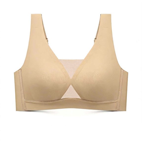 Vixolx Womens Soft Wireless Seamless Push Up Bras Comfortable Support Mesh Breathable Bras