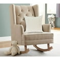 thumbnail image 2 of Parkland Collection Neera 20x20" Floral Details Cotton Throw Pillow in Beige, 2 of 10