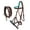 Brown/Teal, variant on Horse Western Leather Purple Padded Bitless Sidepull Bridle w/ Reins 77RS32PR