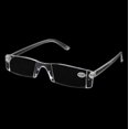 thumbnail image 4 of Clear Rimless Reading Glasses Case Bag Metal Temple from 1.00 to 4.00 Diopter, 4 of 4