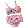 thumbnail image 1 of Txlixc - Pijama Kawaii para Mujer, 2 Piezas, Top Corto con Tirantes de Espagueti para Perro/Conejito + Pantalones Cortos Txlixc Sexy, 1 of 2