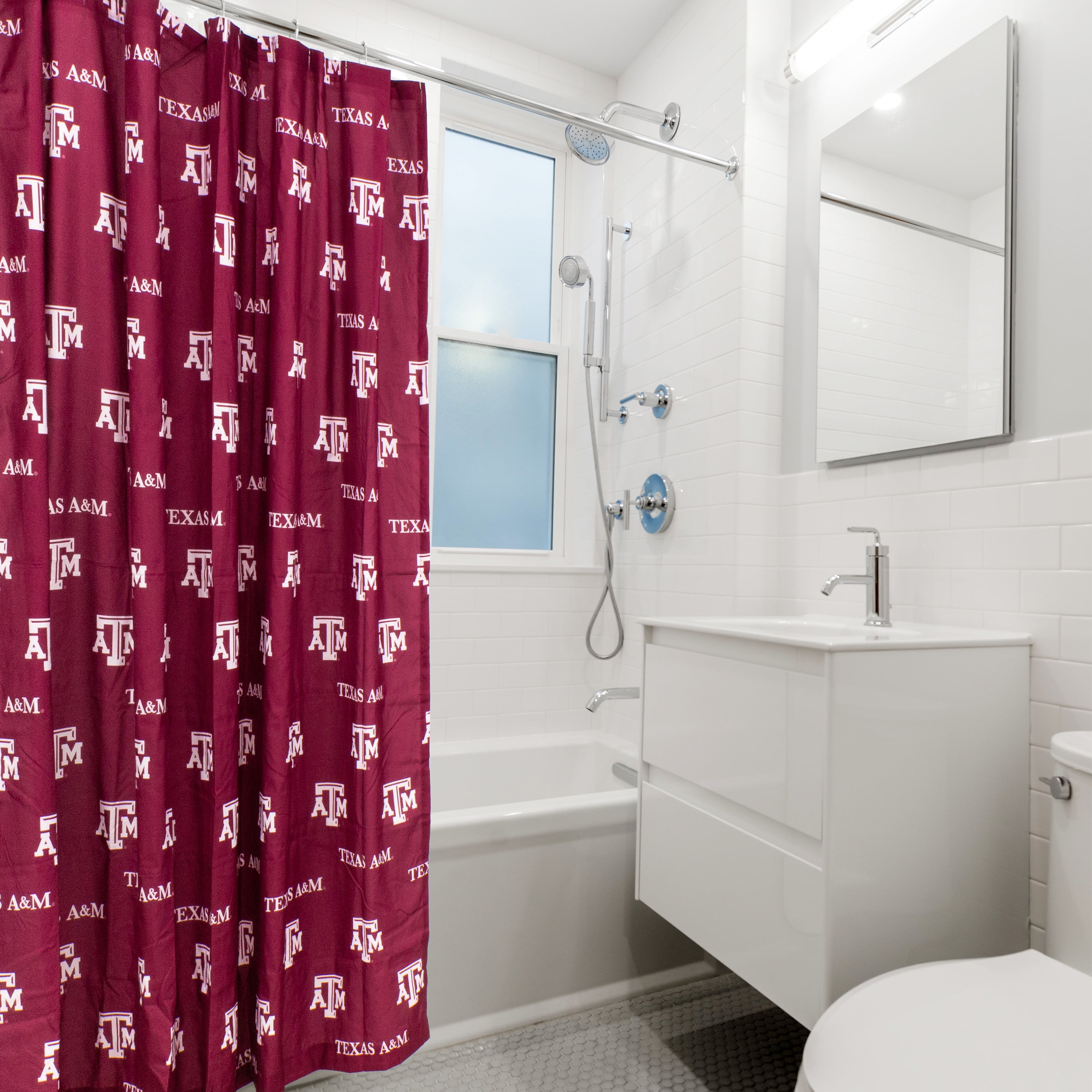 College Covers Texas A&M Aggies Printed Shower Curtain Cover - 70" x 72"